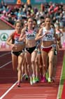 Laura Weightman (GB) and Renata Plis (Poland) lead in the 3000 metres at the European Athletics Team Championships.